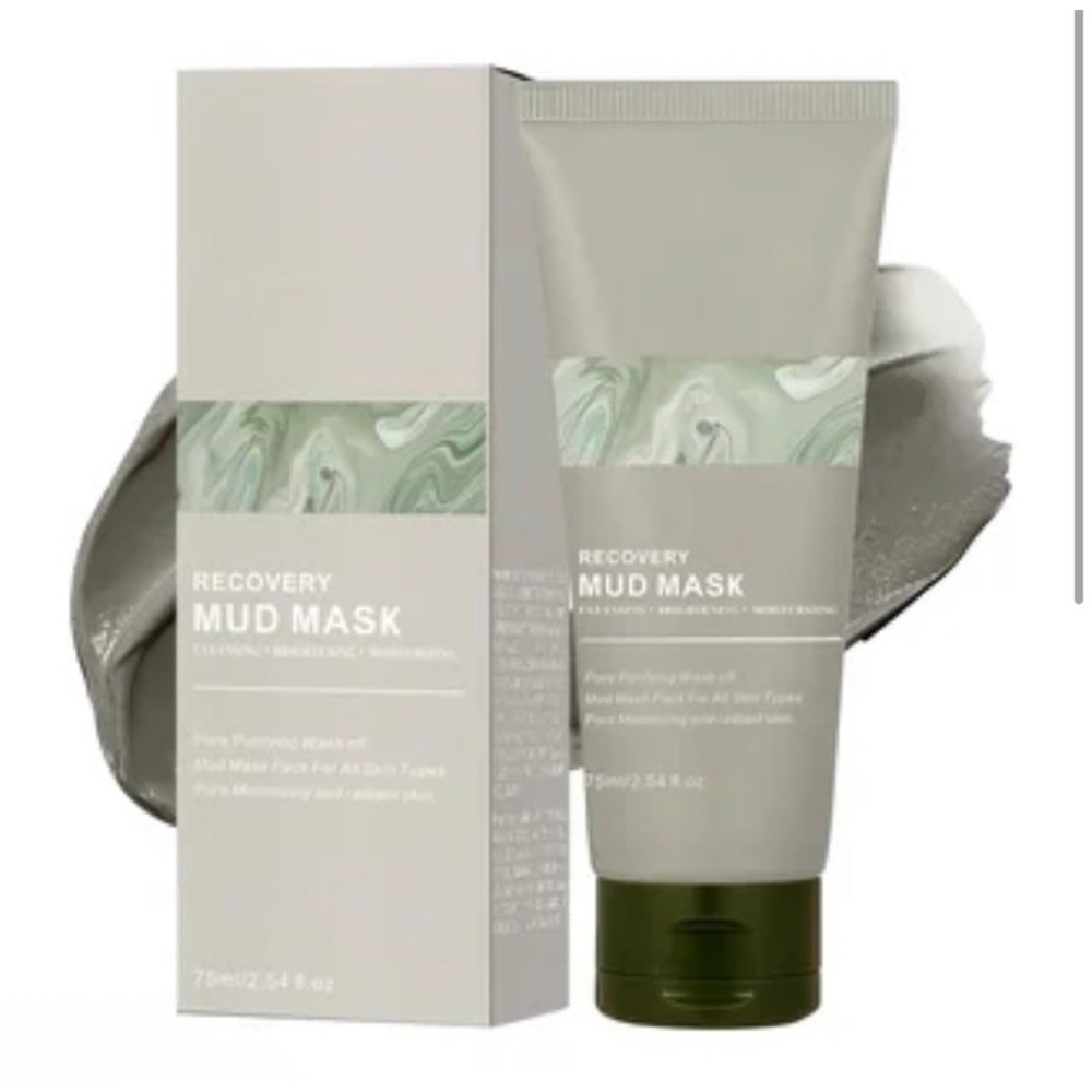 KOEC Recovery Mud Mask 75ml Pore Purifying Brightening Moisturizing Wash Off